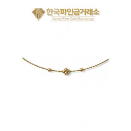 24K 순금 텐션 목걸이 클로버 3.75g(1돈) + 18K장식